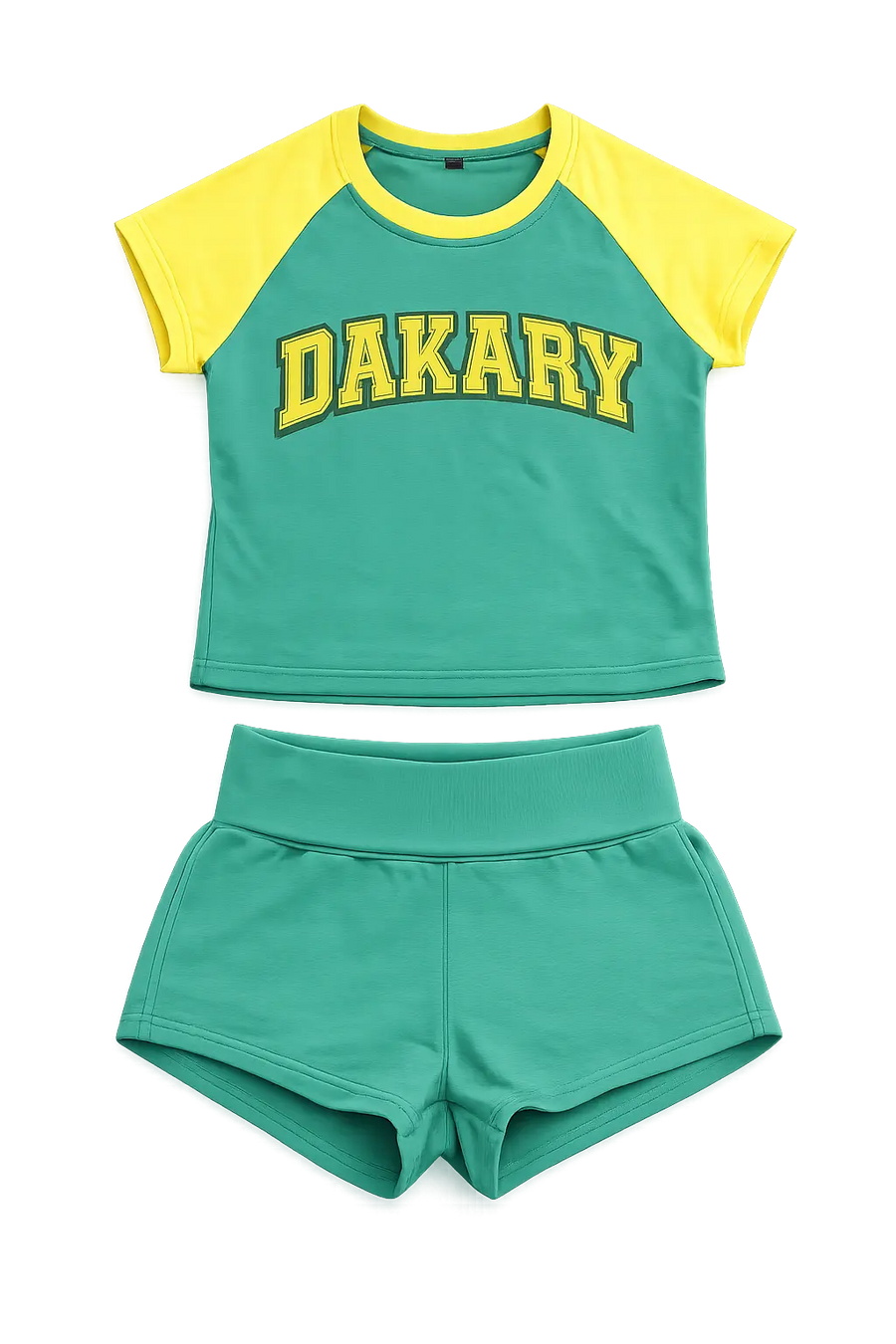 Dakary Raglan Set Yellow & Green