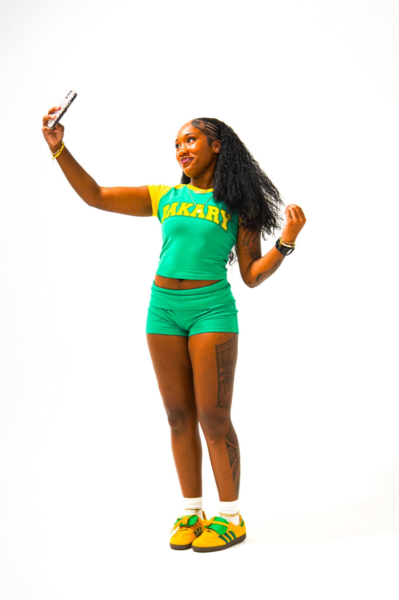 Dakary Raglan Set Yellow & Green