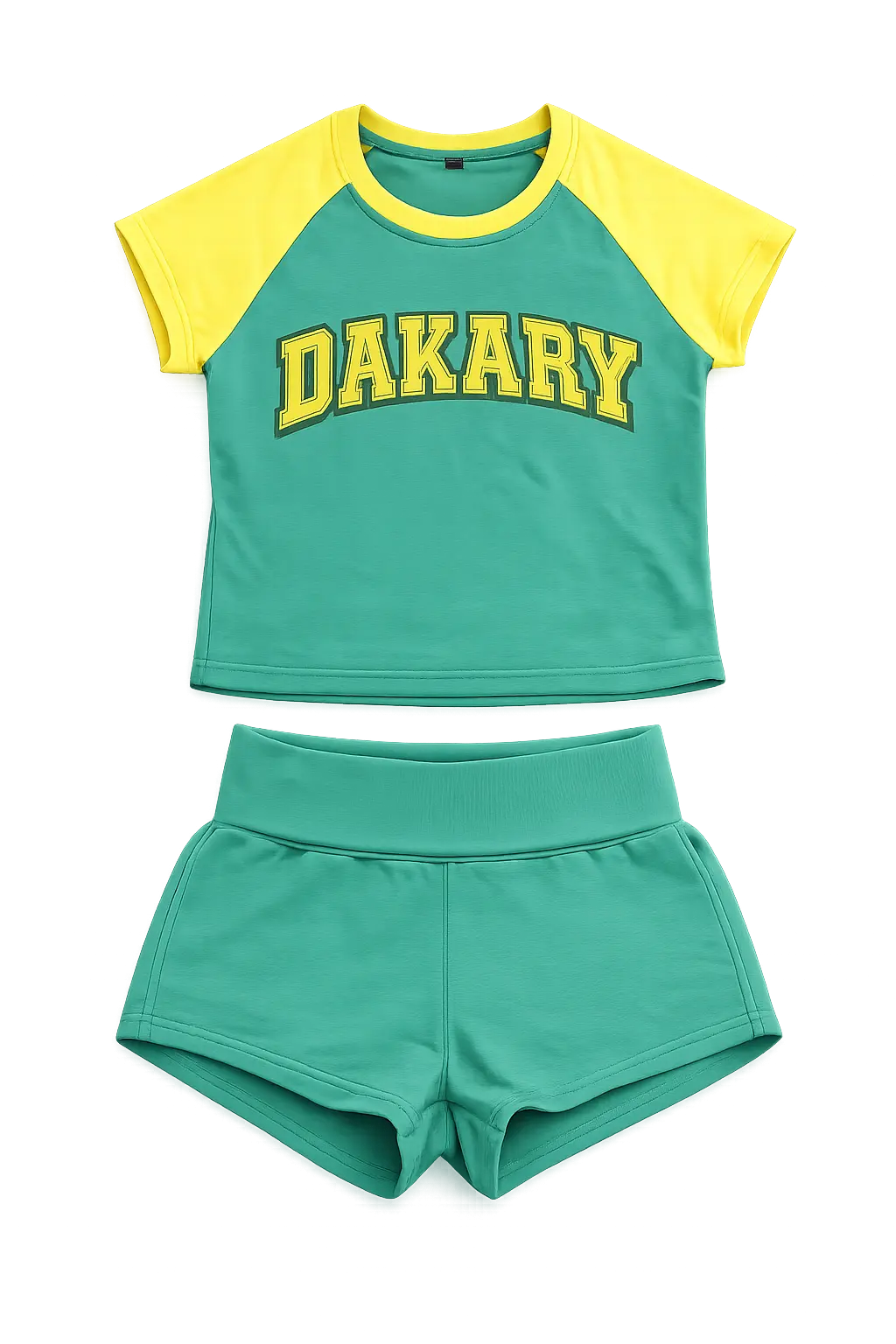 Dakary Raglan Set Yellow & Green